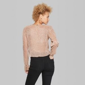 Wild fable puff sleeve blouse. Blush
